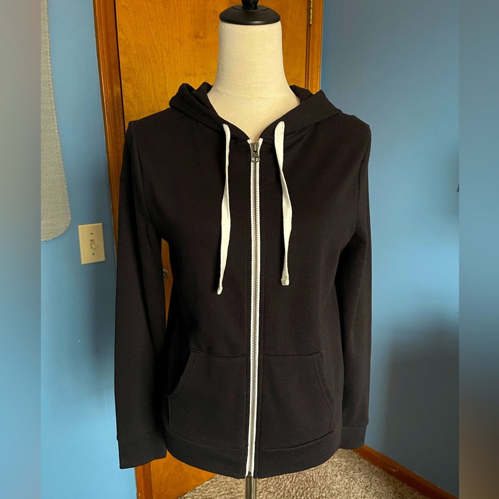 Black Athletic Zip-Up
